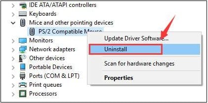 Update mouse driver Обновление драйвера мыши