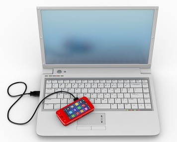 Connect your phone to a laptop Подключение телефона к ноутбуку