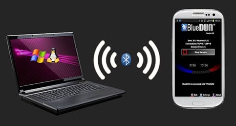 Use bluetooth connection to copy data Используем bluetooth-подключение для копирования данных