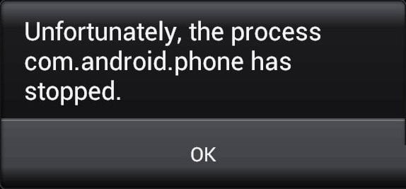 Screenshot of the error on the Android smartphone Скриншот ошибки на смартфоне Андроид