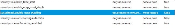 Set the value of the security.ssl.enable_ocsp_stapling parameter to "False" Установите значение парамера security.ssl.enable_ocsp_stapling в "False"
