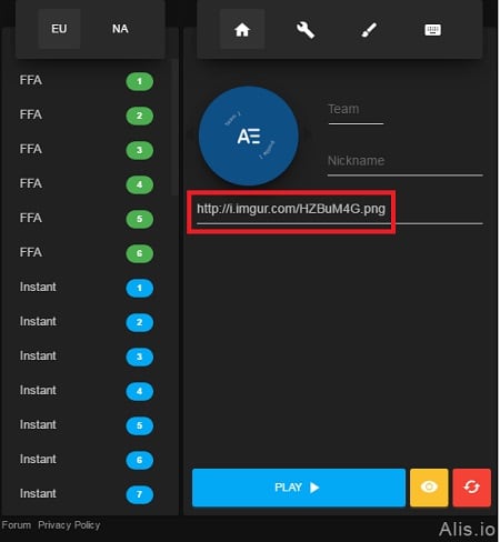 Using the service imgur.com Используем сервис imgur.com