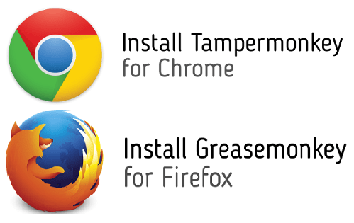 Install the "Greasemonkey" and "Tampermonkey" extensions to work correctly with scripts Установите расширения "Greasemonkey" и "Tampermonkey" для корректной работы со скриптами
