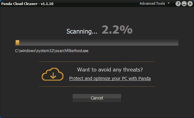 files/2017/12/panda-cloud-cleaner-scan.png 618w, http://www.ww.kr.ua/files/2017/12/panda-cloud-cleaner-scan-300x183.png 300w Запускаем антивирус в Windows 10