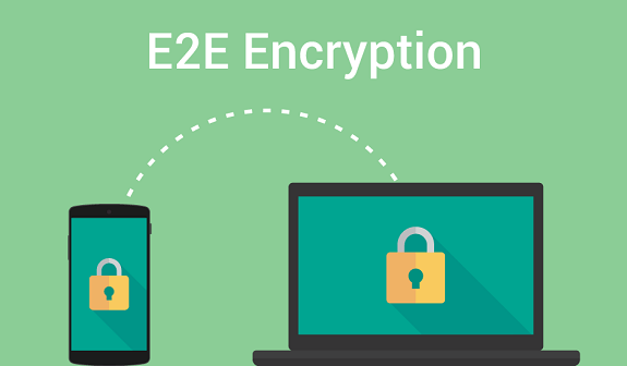 The technology "End-To End" allows you to securely protect user data Технология "E2E" позволяет надёжно защитить пользовательские данные
