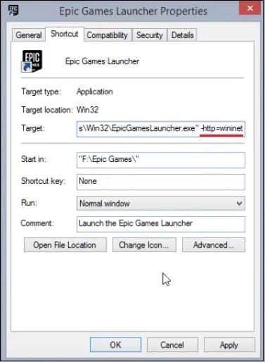 Change launcher shortcut properties Измените свойства ярлыка лаунчера