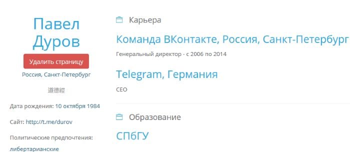 User Information Информация пользователя